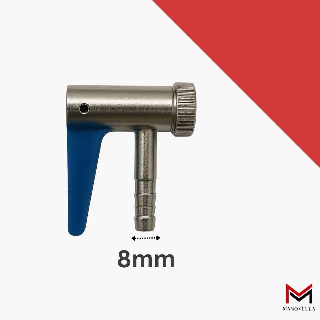 4x Hebelstecker 8 mm für Kompressor – Reifenfüller Adapter für Autoventil AV Schrader