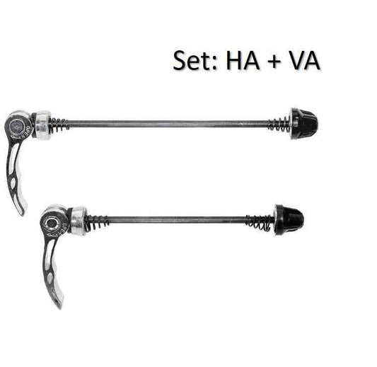 Schnellspanner Set 100mm + 135mm – Fahrrad Nabe vorne & hinten