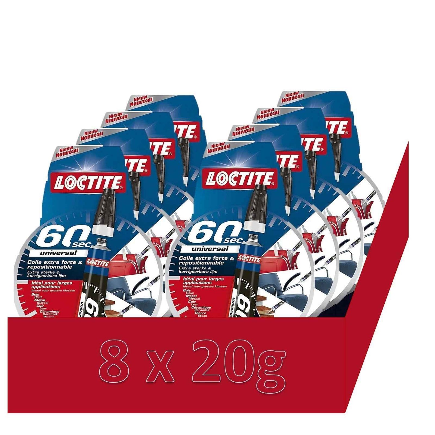 Sekundenkleber Loctite Super Glue 3 60 Sek Alleskleber Henkel 20g 4-12 Stk.