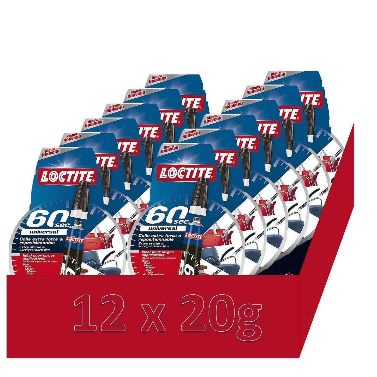 Sekundenkleber Loctite Super Glue 3 60 Sek Alleskleber Henkel 20g 4-12 Stk.
