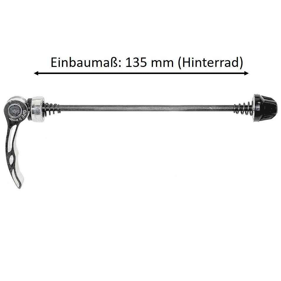 Schnellspanner Set 100mm + 135mm – Fahrrad Nabe vorne & hinten