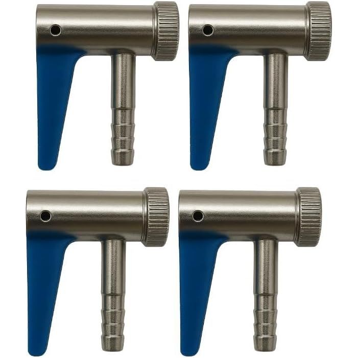 Hebelstecker 6 mm AV – 1, 2 oder 4 Stück – Vier Hebelstecker mit blauen Kipphebeln