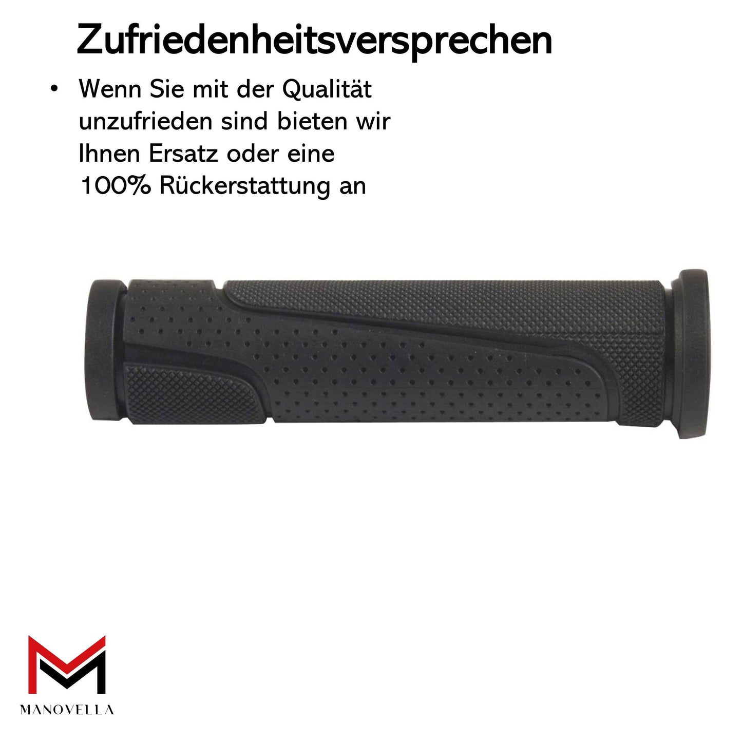 Fahrradgriffe 22 mm aus Gummi – rutschfest & komfortabel, 125 mm Länge, schwarz