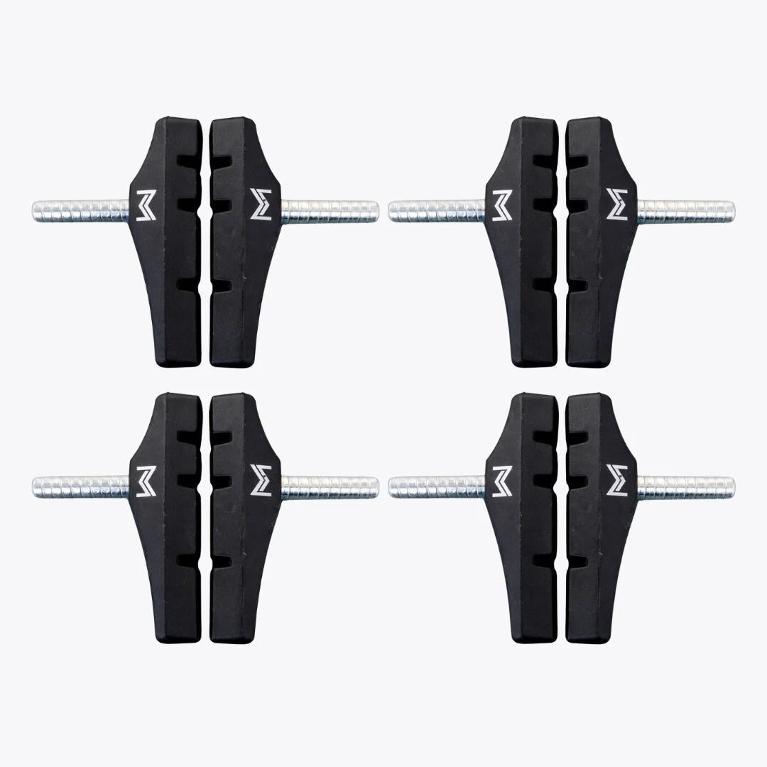 Cantilever Bremsbeläge 72 mm – Vier asymmetrische Bremsschuhe