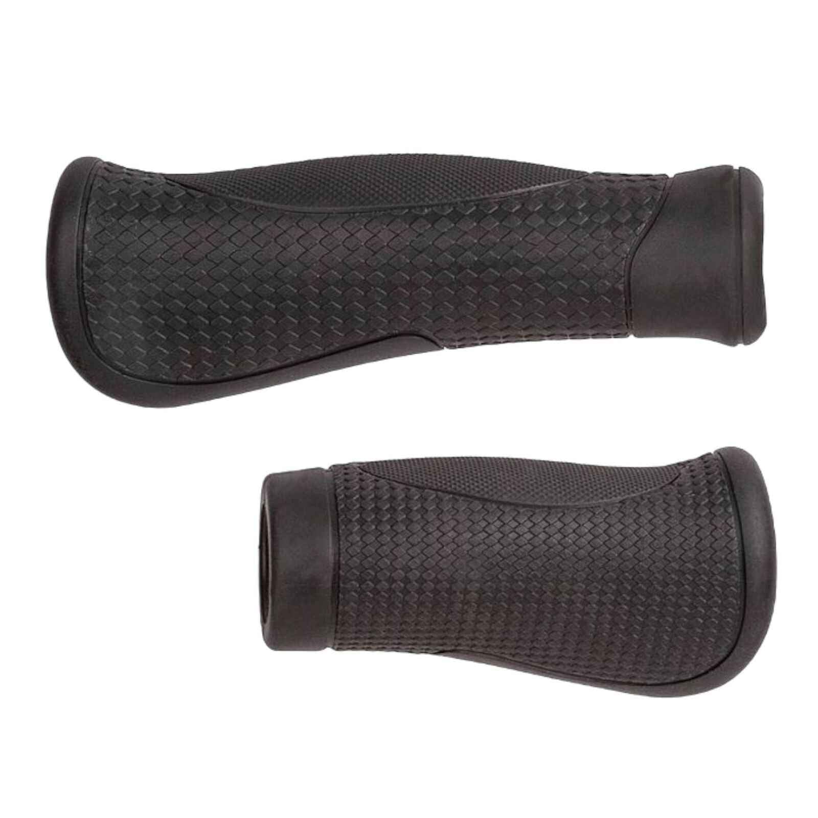 beste ergonomische fahrradgriffe Ergonomische Fahrradgriffe für Drehgriff-Schaltung – 1 Paar (130/95 mm, schwarz)