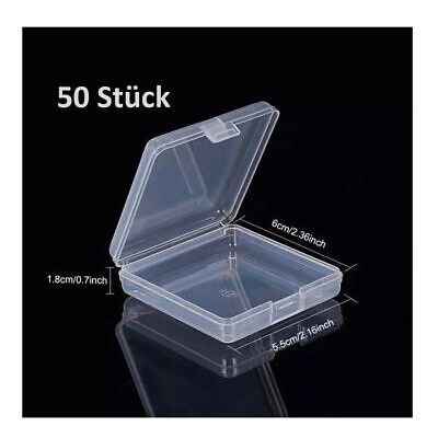 Kompakte Aufbewahrungsbox aus Kunststoff 6,0x5,5x1,8 cm – stapelbar & sicher