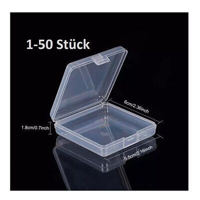 Kompakte Aufbewahrungsbox aus Kunststoff 6,0x5,5x1,8 cm – stapelbar & sicher