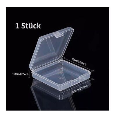 Kompakte Aufbewahrungsbox aus Kunststoff 6,0x5,5x1,8 cm – stapelbar & sicher