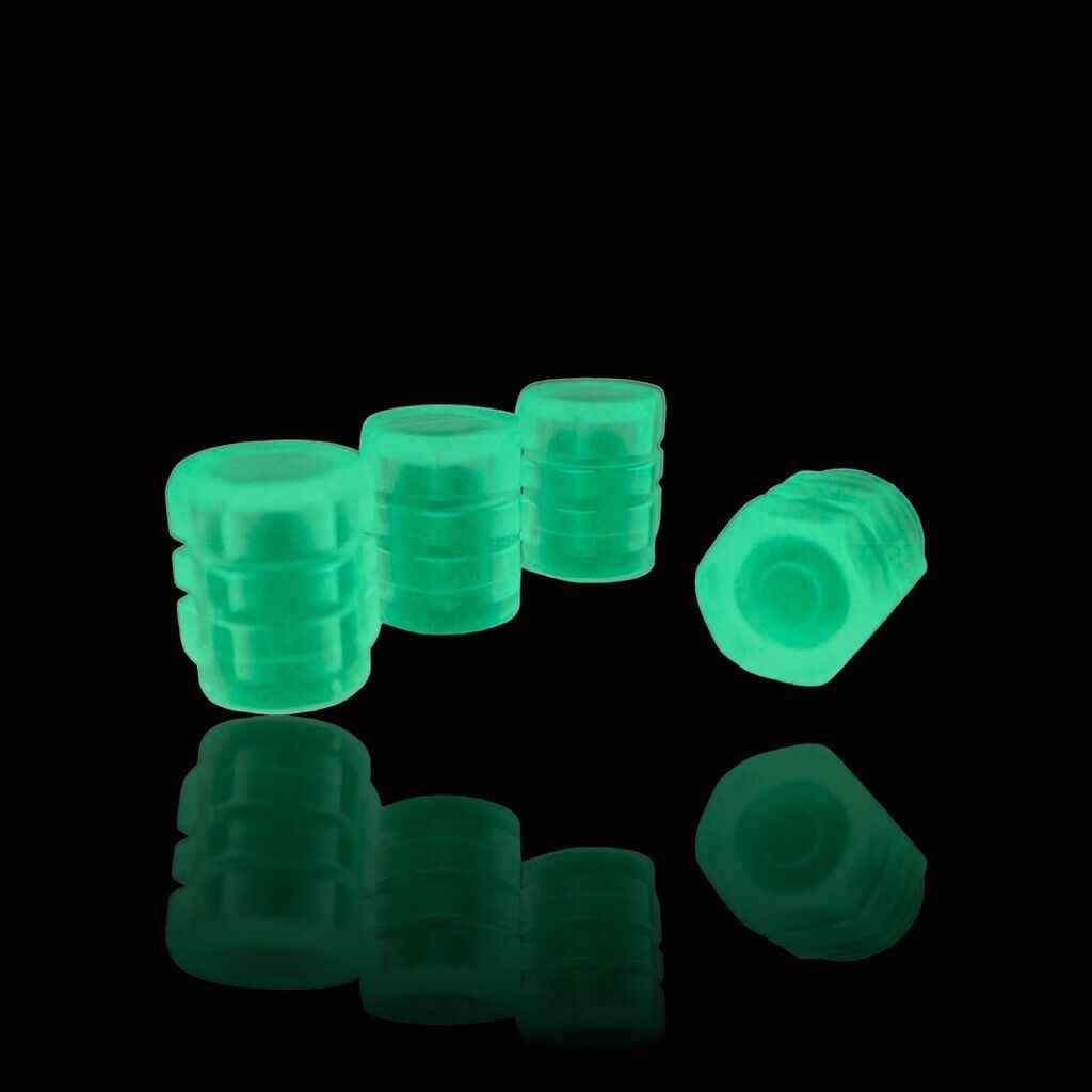 4x Ventilkappen Farbig Auto Ventil Kappen Fahrrad Moped Leuchtend fluoreszierend