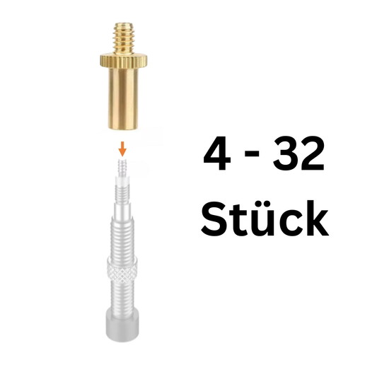 Ventiladapter SV auf DV Fahrrad Adapter Französisch zu Dunlop Ventil Pumpe Set