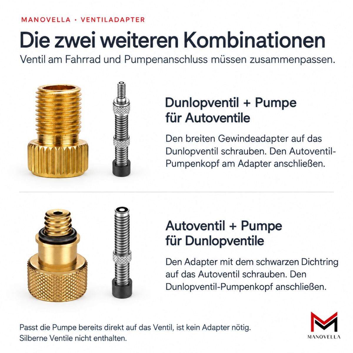Fahrrad Ventiladapter Set – 140 mm Metallverlängerung mit Ventilausdreherkappe