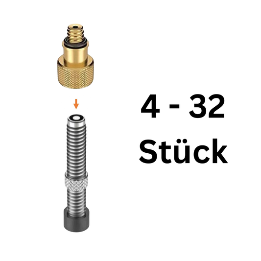 Ventiladapter AV auf DV Fahrrad Adapter Autoventil zu Dunlop Ventil Set
