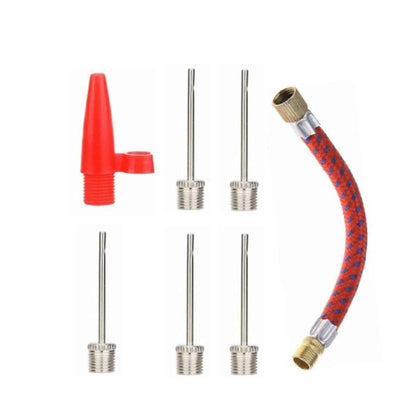 uftpumpe Ballpumpe Adapter Set 7-teilig – Mit 5 Ballnadeln, Adapter & Verlängerung