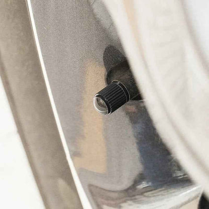 20x Ventilkappen Kunststoff Schwarz