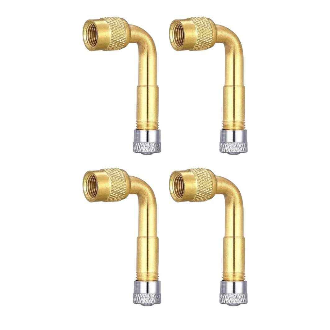 4x Ventilverlängerung 90° Grad Autoventil AV Verlängerung Auto Scooter Roller