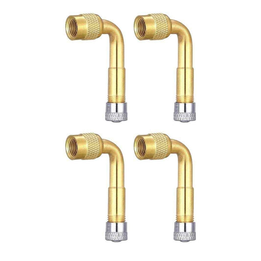 4x Ventilverlängerung 90° Grad Autoventil AV Verlängerung Auto Scooter Roller