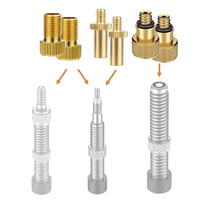 Ventiladapter Fahrrad 3er/6er Set – Presta, Dunlop & Schrader | Manovella