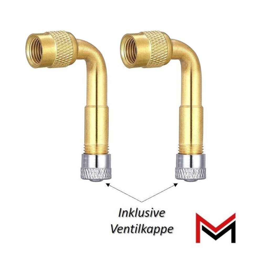 4x Ventilverlängerung 90° Grad Autoventil AV Verlängerung Auto Scooter Roller