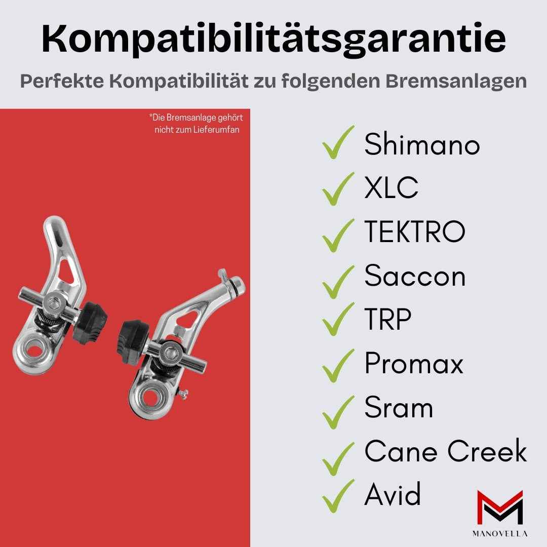 Cantilever Bremsschuhe 70mm 4 Stück – für Shimano, SRAM, Tektro, Magura, Avid