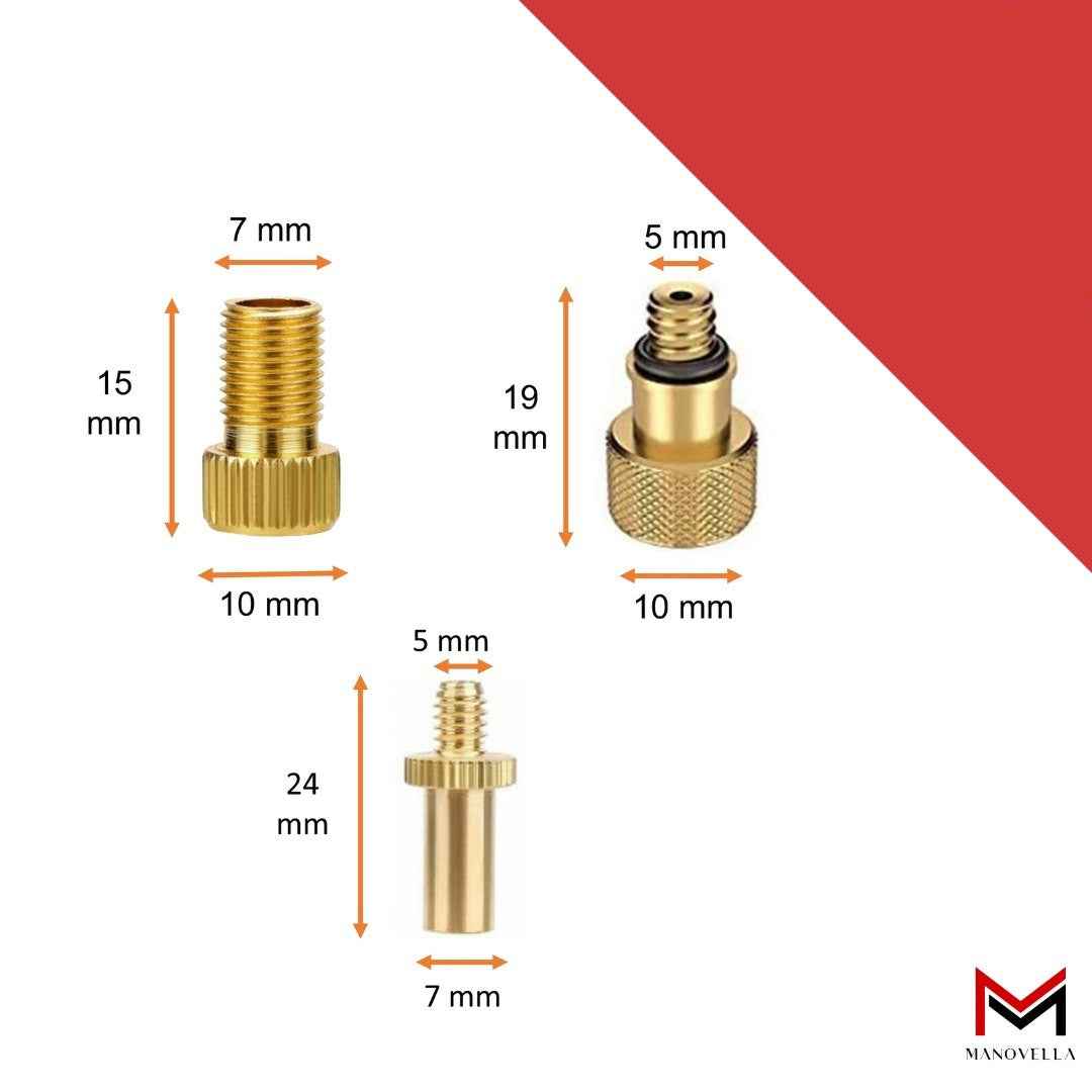 Manovella Ventiladapter Set inkl. Ventilverlängerung 140 mm