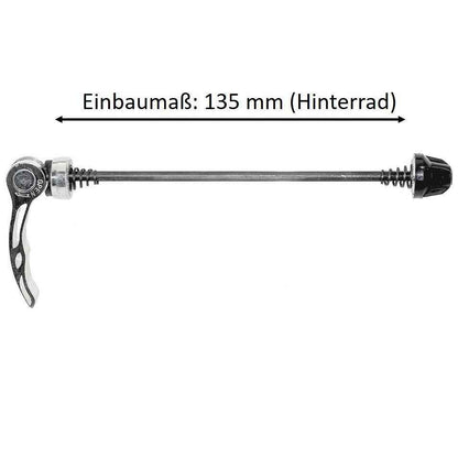 Schnellspanner Set 100mm + 135mm – Fahrrad Nabe vorne & hinten