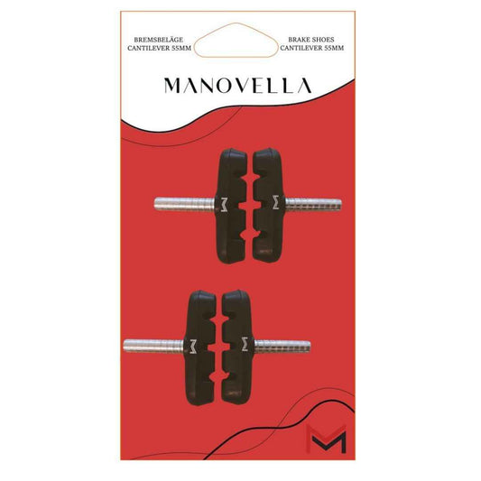 4x Fahrrad Cantilever Bremsbeläge 55mm – Bremsschuhe für Shimano, SRAM, Tektro & mehr