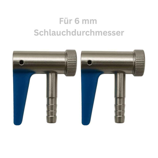2x Hebelstecker 6 mm für Kompressor – Reifenfüller Adapter für Autoventil AV Schrader