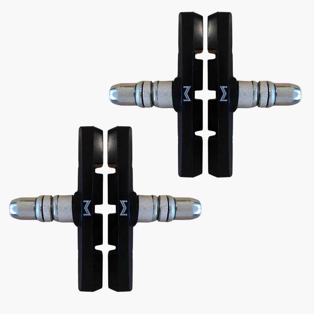 Fahrrad V-Brake Bremsschuhe 70mm 4 Paar – Kompatibel mit Shimano, Tektro, Avid, SRAM & mehr