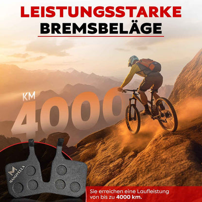 Fahrrad Bremsbeläge für Magura MT5 / MT7 – Halbmetall Disc Pads