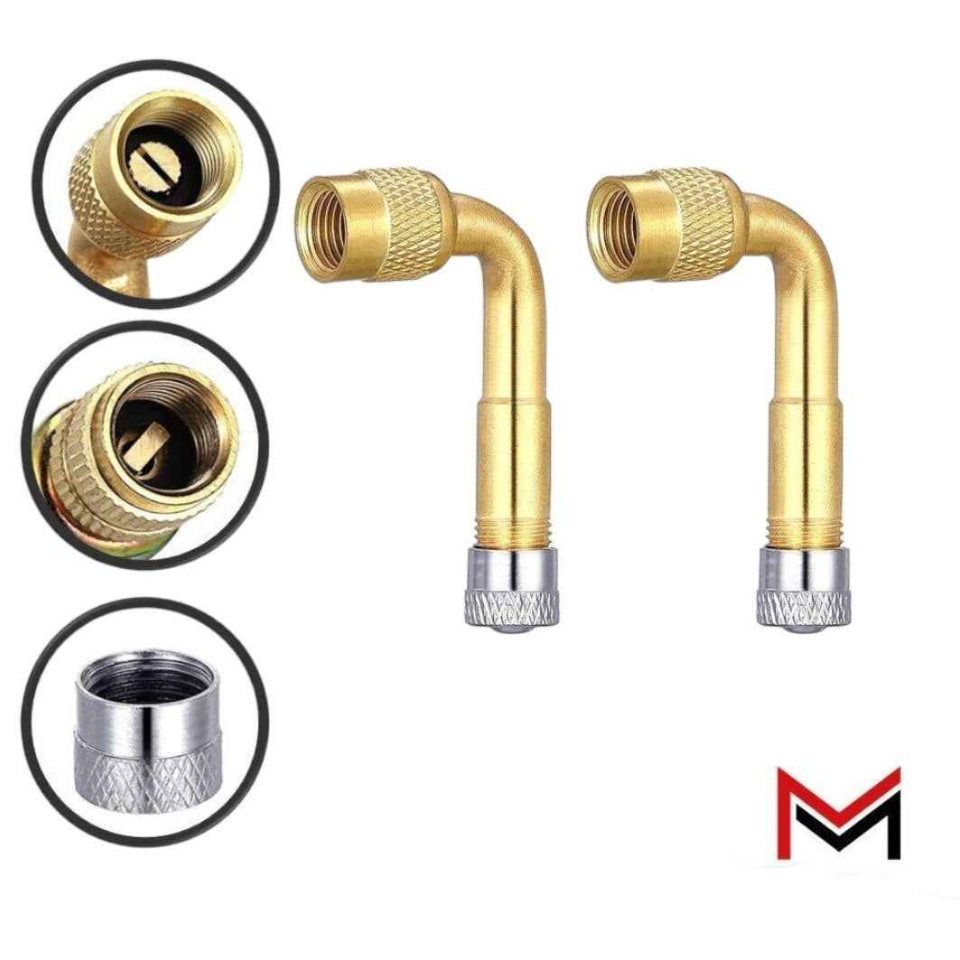 4x Ventilverlängerung 90° Grad Autoventil AV Verlängerung Auto Scooter Roller