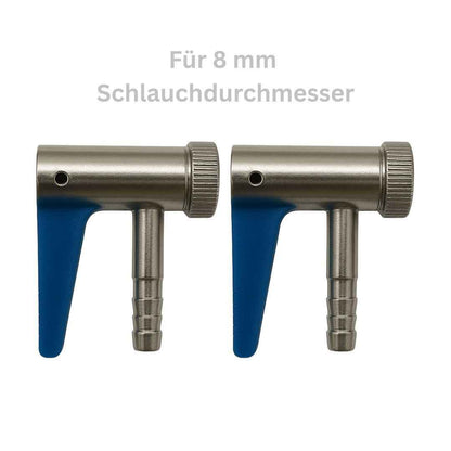 2x Hebelstecker 8 mm für Kompressor – Reifenfüller Adapter für Autoventil AV Schrader