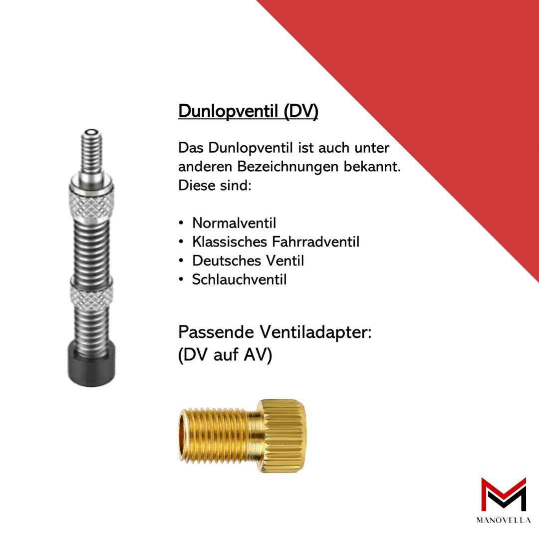 Manovella Ventiladapter Set inkl. Ventilverlängerung 140 mm