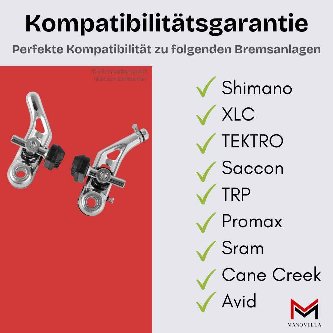 4x Fahrrad Cantilever Bremsbeläge 55mm – Bremsschuhe für Shimano, SRAM, Tektro & mehr