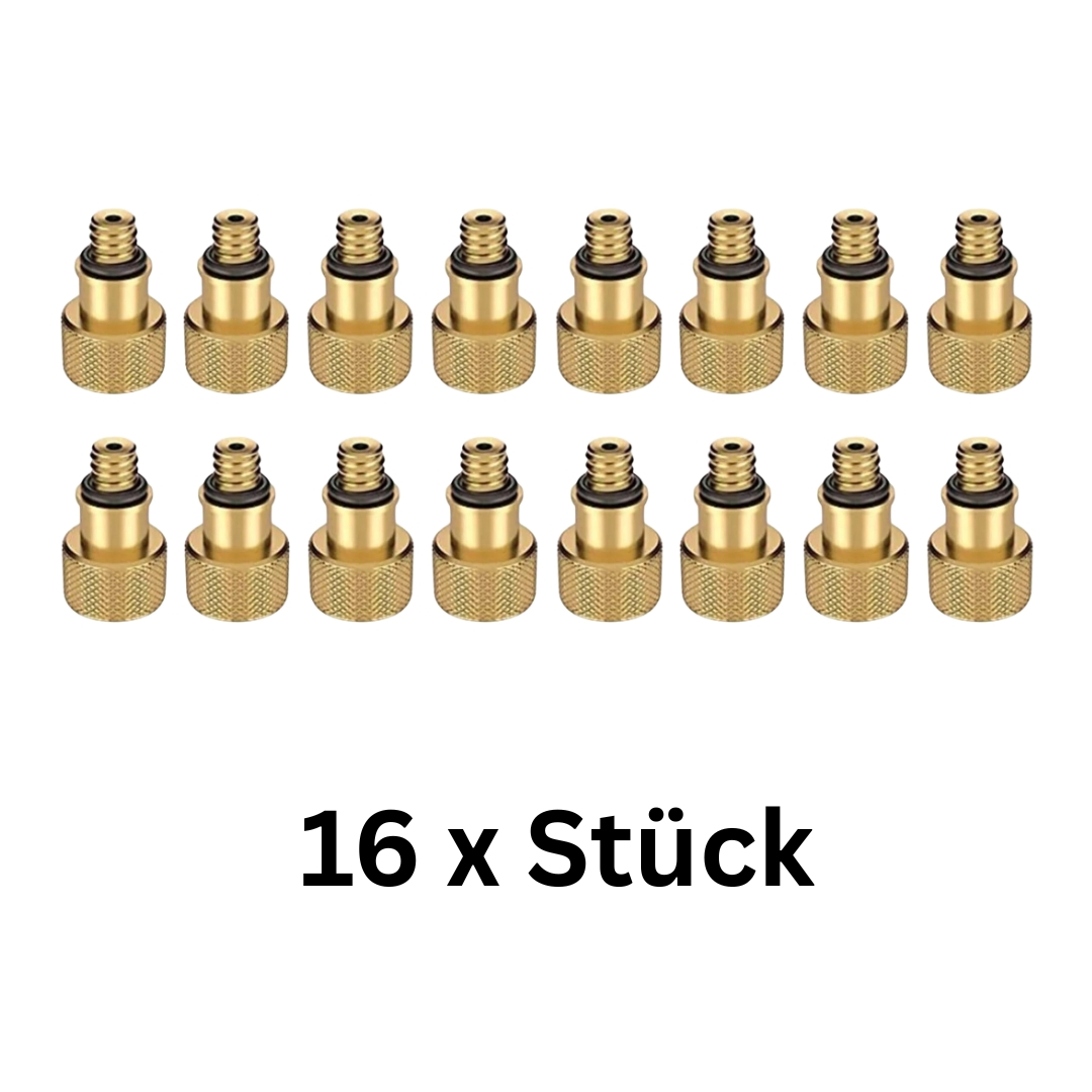 Ventiladapter AV auf DV Fahrrad Adapter Autoventil zu Dunlop Ventil Set