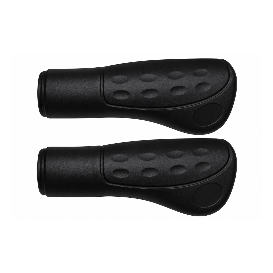 Fahrradgriffe anatomisch 122 mm – Ø 22 mm Schwarz – Schwarzes anatomisches Griffpaar