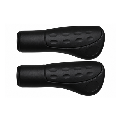 Fahrradgriffe anatomisch 122 mm – Ø 22 mm Schwarz – Schwarzes anatomisches Griffpaar