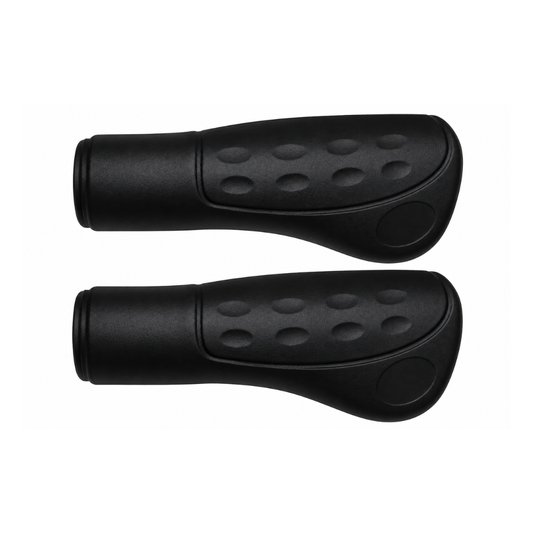 Fahrradgriffe anatomisch 122 mm – Ø 22 mm Schwarz – Schwarzes anatomisches Griffpaar