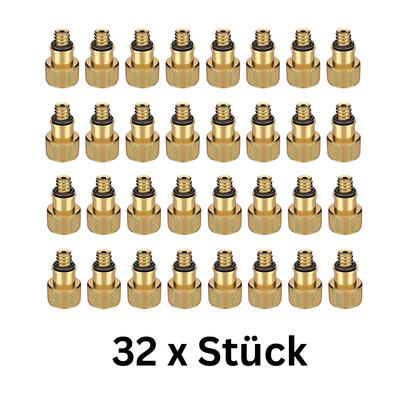 Ventiladapter AV auf DV Fahrrad Adapter Autoventil zu Dunlop Ventil Set