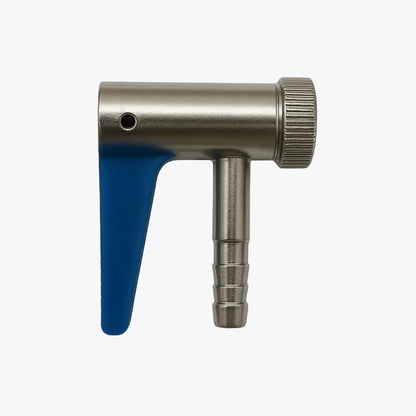 Hebelstecker 6 mm AV – 1, 2 oder 4 Stück – Ein Hebelstecker mit blauem Kipphebel