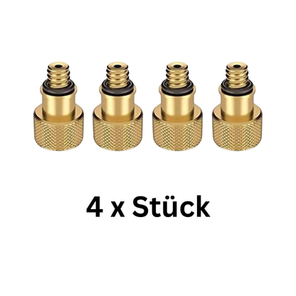 Ventiladapter AV auf DV Fahrrad Adapter Autoventil zu Dunlop Ventil Set