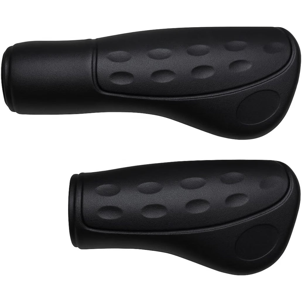 Fahrradgriffe Drehgriff 122/92 mm – Schwarz – Schwarzes Griffpaar für Drehgriff-Schaltung
