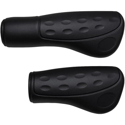 Fahrradgriffe Drehgriff 122/92 mm – Schwarz – Schwarzes Griffpaar für Drehgriff-Schaltung