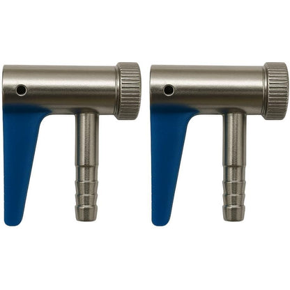 Hebelstecker 6 mm AV – 1, 2 oder 4 Stück – Zwei Hebelstecker mit blauen Kipphebeln