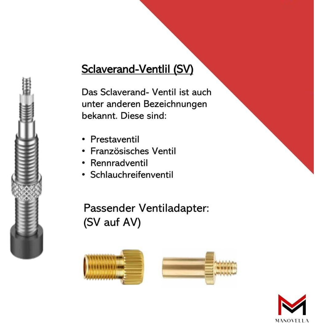 Universal Ventiladapter Set 8-teilig – Fahrrad, Auto, Ball & Matratze | Manovella