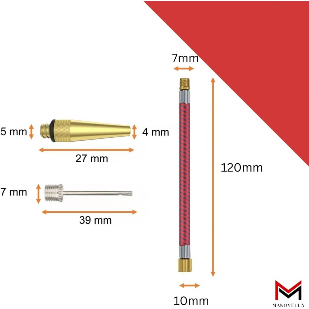 Universal Ventiladapter Set 8-teilig – Fahrrad, Auto, Ball & Matratze | Manovella