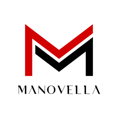 Manovella Logo in Rot und Schwarz