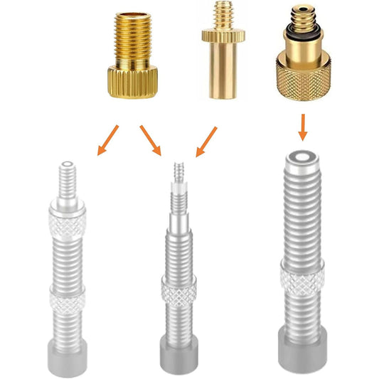 Ventiladapter Fahrrad 3er/6er Set – Presta, Dunlop & Schrader | Manovella