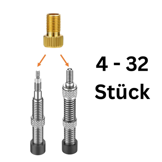 Fahrrad Ventiladapter Set DV SV AV – Adapter Dunlop Französisch Auto Ventil Reifen Pumpe