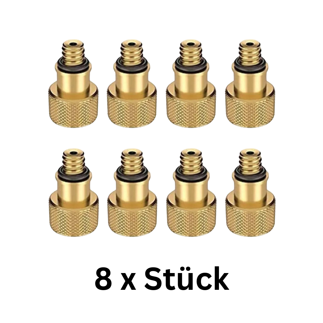 Ventiladapter AV auf DV Fahrrad Adapter Autoventil zu Dunlop Ventil Set