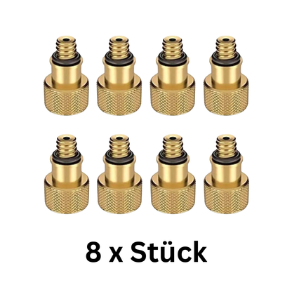 Ventiladapter AV auf DV Fahrrad Adapter Autoventil zu Dunlop Ventil Set